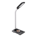 LED RGBW Aptumšojama galda lampa ar Qi lādētāju 30W/230V 3000K/4000K/5000K melna