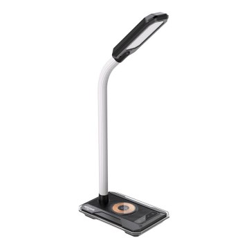 LED RGBW Aptumšojama galda lampa ar Qi lādētāju 30W/230V 3000K/4000K/5000K melna