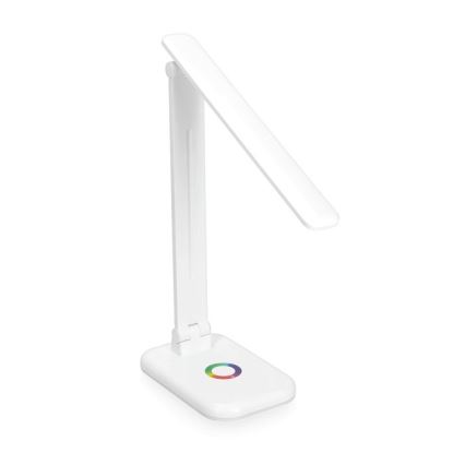 LED RGBW Aptumšojama galda lampa NOBLITE LED/7W/5V 3000/4000/6500K balta