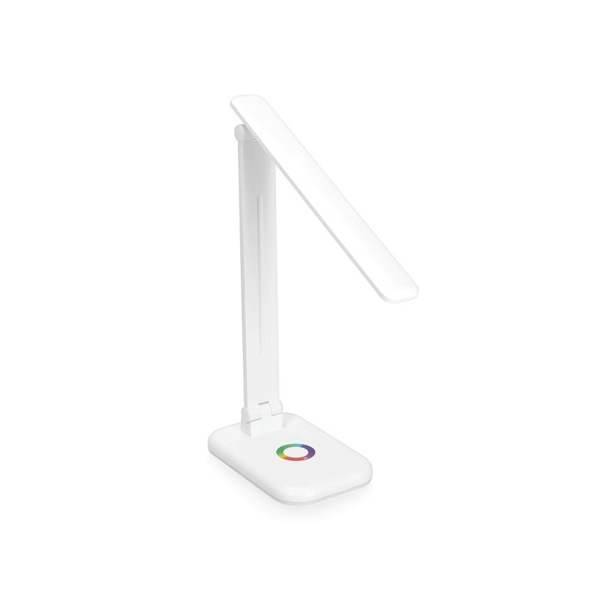 LED RGBW Aptumšojama galda lampa NOBLITE LED/7W/5V 3000/4000/6500K balta