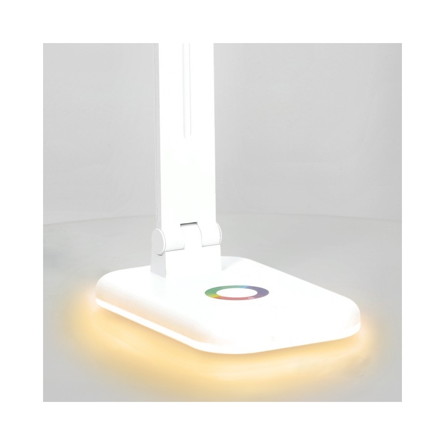 LED RGBW Aptumšojama galda lampa NOBLITE LED/7W/5V 3000/4000/6500K balta