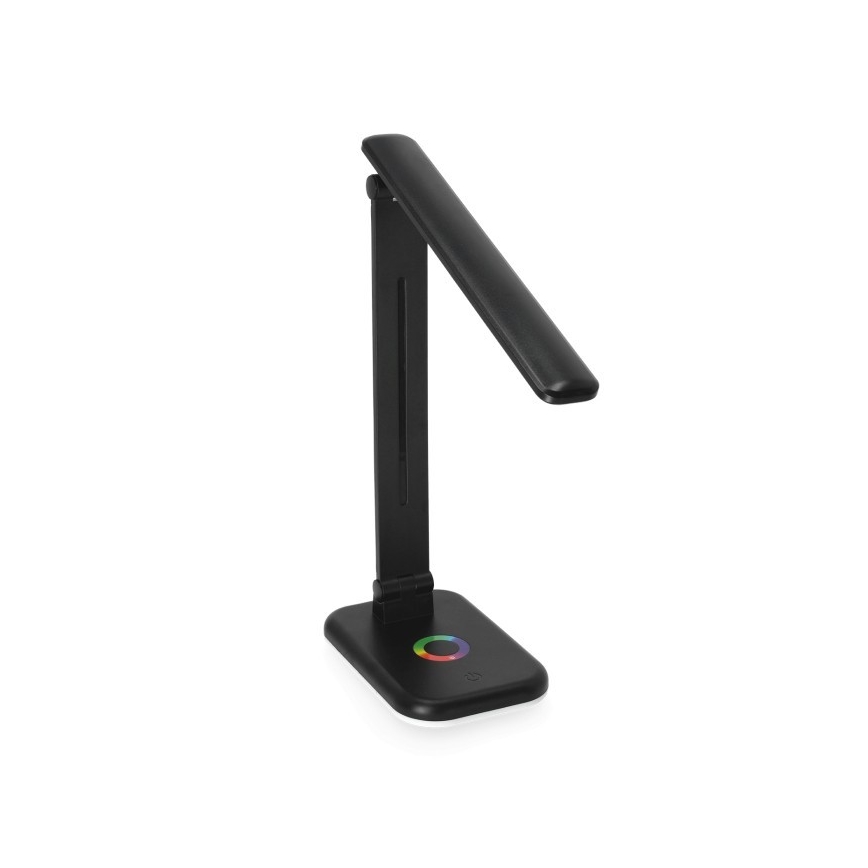 LED RGBW Aptumšojama galda lampa NOBLITE LED/7W/5V 3000/4000/6500K melna