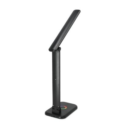 LED RGBW Aptumšojama galda lampa NOBLITE LED/7W/5V 3000/4000/6500K melna