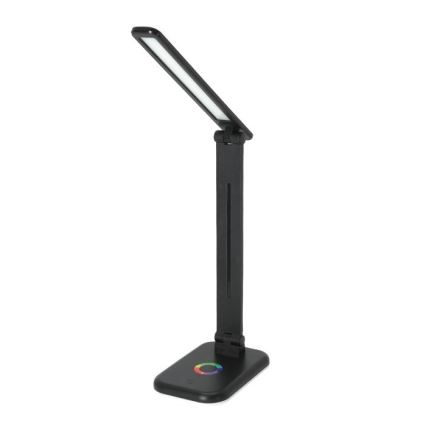 LED RGBW Aptumšojama galda lampa NOBLITE LED/7W/5V 3000/4000/6500K melna