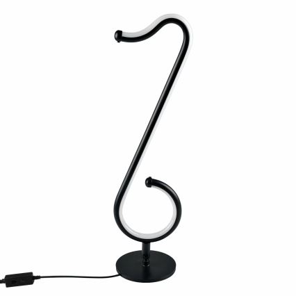 LED RGBW Aptumšojama galda lampa NUTKA LED/15W/5V melna + tālvadības pults