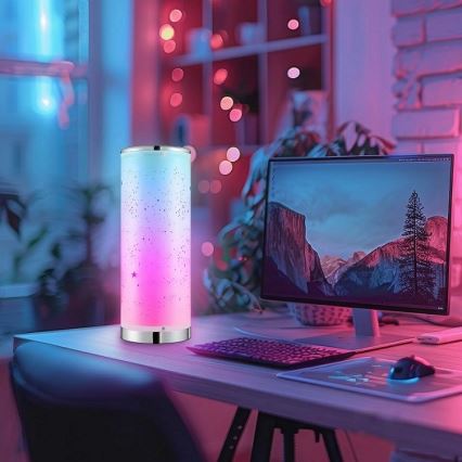 LED RGBW Aptumšojama galda lampa STELLA MINI LED/5W/5V + tālvadības pults