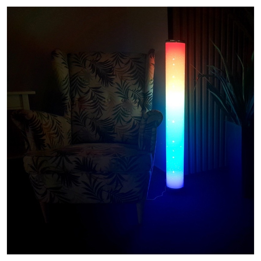 LED RGBW Aptumšojama grīdas stāvlampa STELLA LED/12W/230V + tālvadības pults