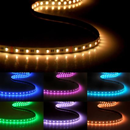 LED RGBW Aptumšojama josla 3m LED/22W/24/230V + tālvadības pults