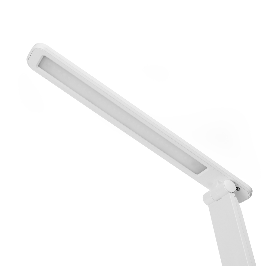 LED RGBW Aptumšojama skārienvadāma galda lampa ar bezvadu uzlādi, ekrāns un USB ports MAGNUS LED/6W/5V 3000-6500K balta