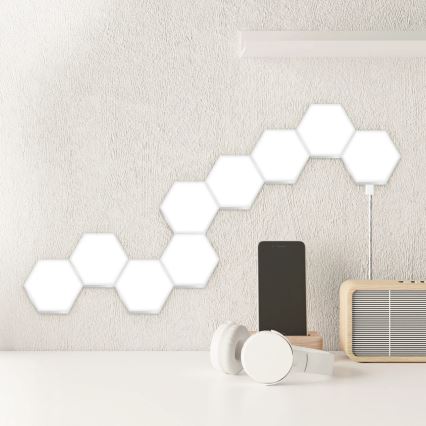 KOMPLEKTS 9x LED RGBW Aptumšojama sienas dekoratīva lampa MAYA LED/1W/230V + tālvadības pults