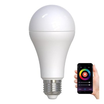 LED RGBW Aptumšojama spuldze A60 E27/15W/230V 2700-6500K Wi-Fi Tuya