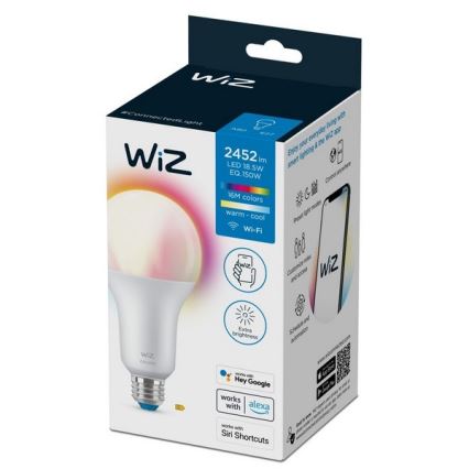 LED RGBW Aptumšojama spuldze A80 E27/18,5W/230V 2200-6500K CRI 90 Wi-Fi - WiZ