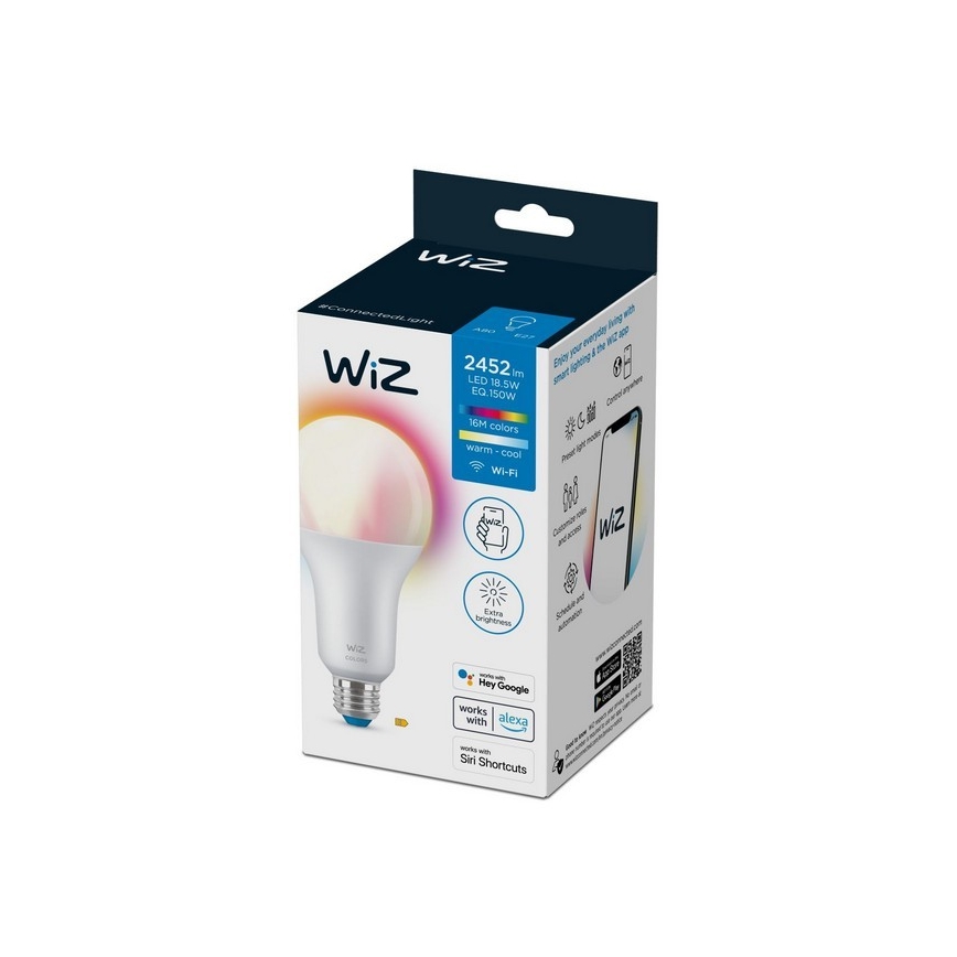 LED RGBW Aptumšojama spuldze A80 E27/18,5W/230V 2200-6500K CRI 90 Wi-Fi - WiZ