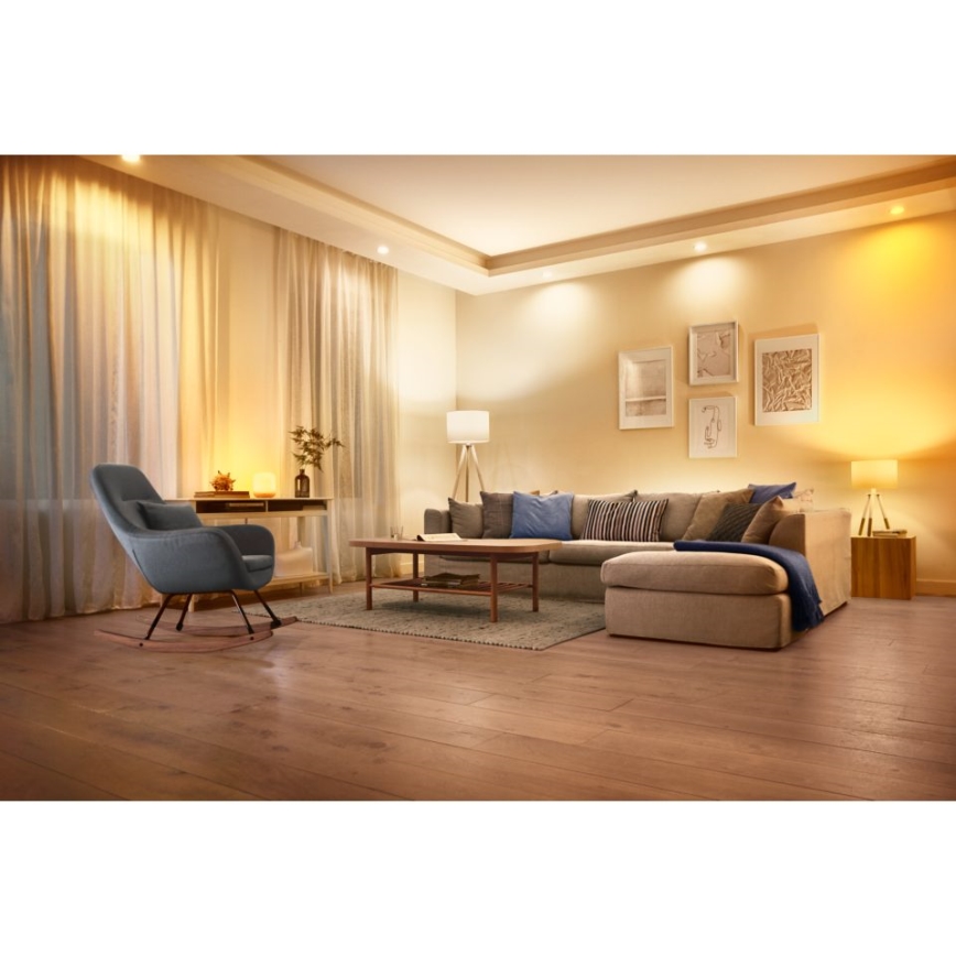 LED RGBW Aptumšojama spuldze C37 E14/4,9W/230V 2200-6500K CRI 90 Wi-Fi -WiZ