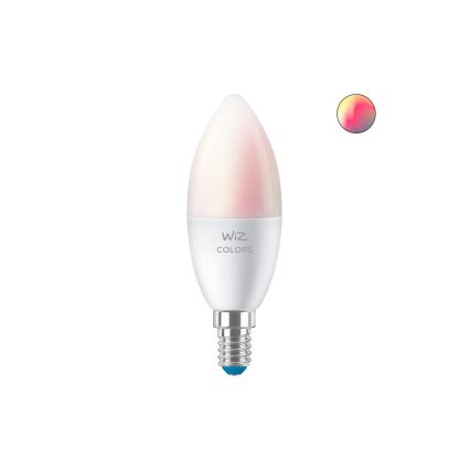 LED RGBW Aptumšojama spuldze C37 E14/4,9W/230V 2200-6500K CRI 90 Wi-Fi -WiZ