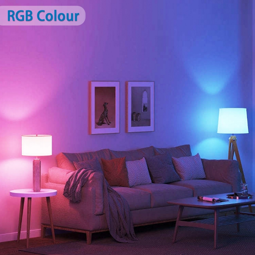 LED RGBW Aptumšojama spuldze C37 E14/6,5W/230V 2700-6500K Wi-Fi - Aigostar