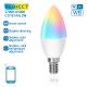LED RGBW Aptumšojama spuldze C37 E14/6,5W/230V 2700-6500K Wi-Fi - Aigostar