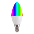 LED RGBW aptumšojama spuldze E14/5,5W/230V 3000-6500K Wi-Fi Tuya