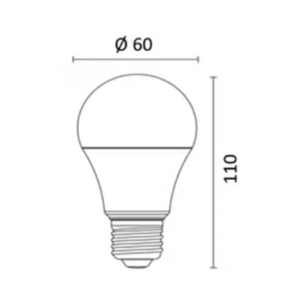 LED RGBW Aptumšojama spuldze E27/8,5W/230V 3000-6500K Wi-Fi - Reality