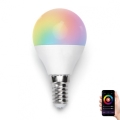 LED RGBW Aptumšojama spuldze G45 E14/7W/230V 3000-6500K Wi-Fi - Aigostar
