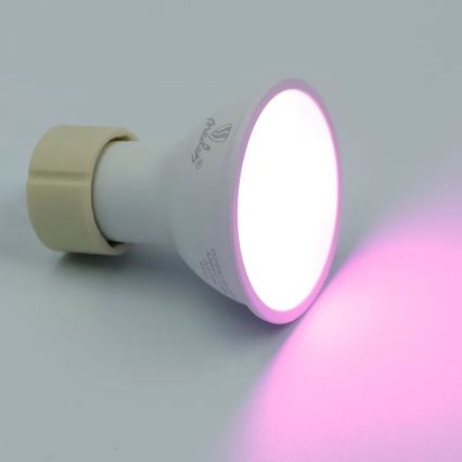 LED RGBW Aptumšojama spuldze GU10/4,5W/230V 2700-6500K Wi-Fi Tuya