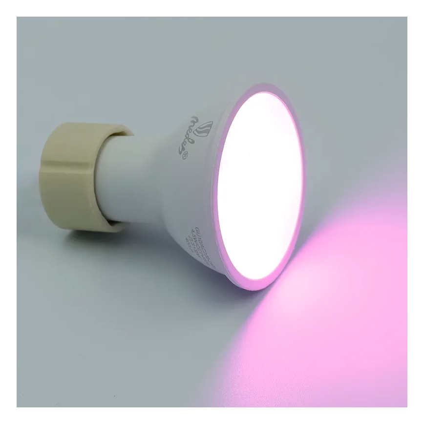 LED RGBW Aptumšojama spuldze GU10/4,5W/230V 2700-6500K Wi-Fi Tuya