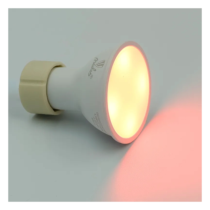 LED RGBW Aptumšojama spuldze GU10/4,5W/230V 2700-6500K Wi-Fi Tuya