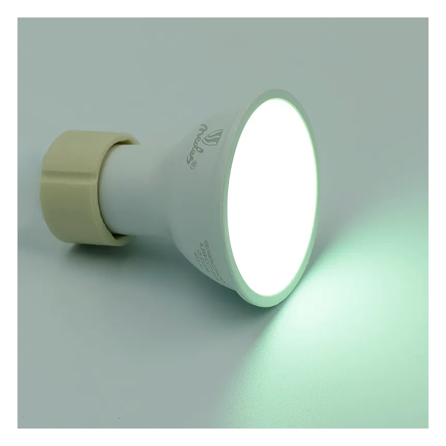 LED RGBW Aptumšojama spuldze GU10/4,5W/230V 2700-6500K Wi-Fi Tuya