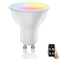 LED RGBW Aptumšojama spuldze GU10/6,5W/230V 2700-6500K Wi-Fi - Aigostar