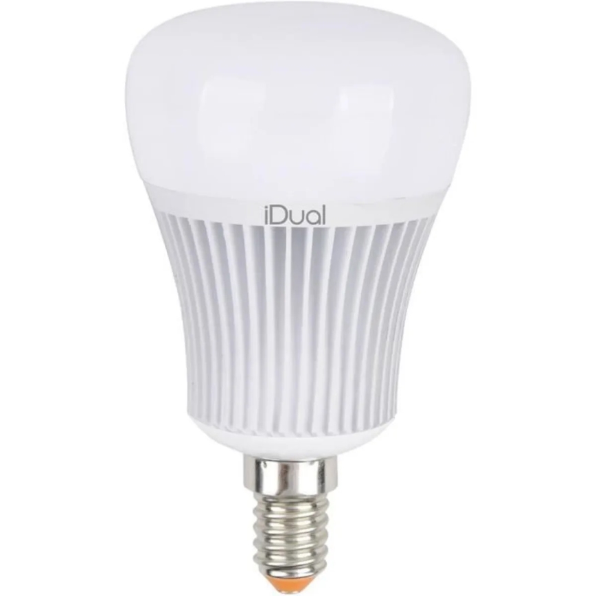 LED RGBW Aptumšojama spuldze iDual E14/7W/230V 2200-6500K