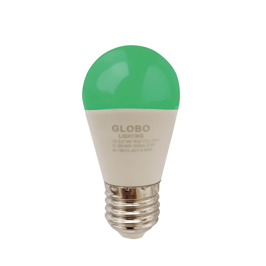 LED RGBW Aptumšojama spuldze E27/6W/230V 3000K + tālvadības pults - Globo