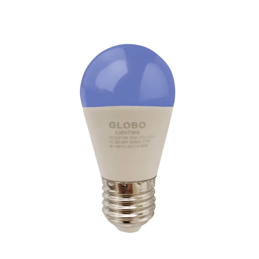 LED RGBW Aptumšojama spuldze E27/6W/230V 3000K + tālvadības pults - Globo