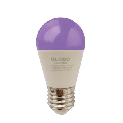LED RGBW Aptumšojama spuldze E27/6W/230V 3000K + tālvadības pults - Globo