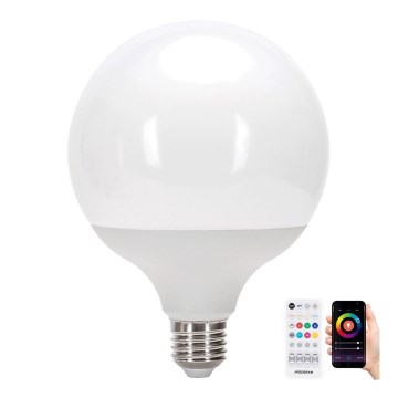 LED RGBW Aptumšojama spuldze MESH G120 E27/18W/230V 6500K + tālvadības pults - Aigostar