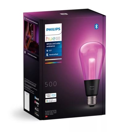 LED RGBW Aptumšojama spuldze Philips Hue White And Color Ambiance E27/6,8W/230V 2000-6500K