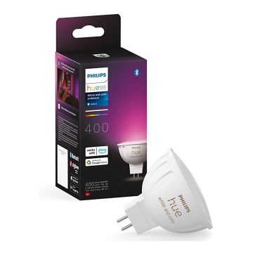 LED RGBW Aptumšojama spuldze Philips Hue White And Color Ambiance GU5,3/MR16/6,3W/12V 2000-6500K