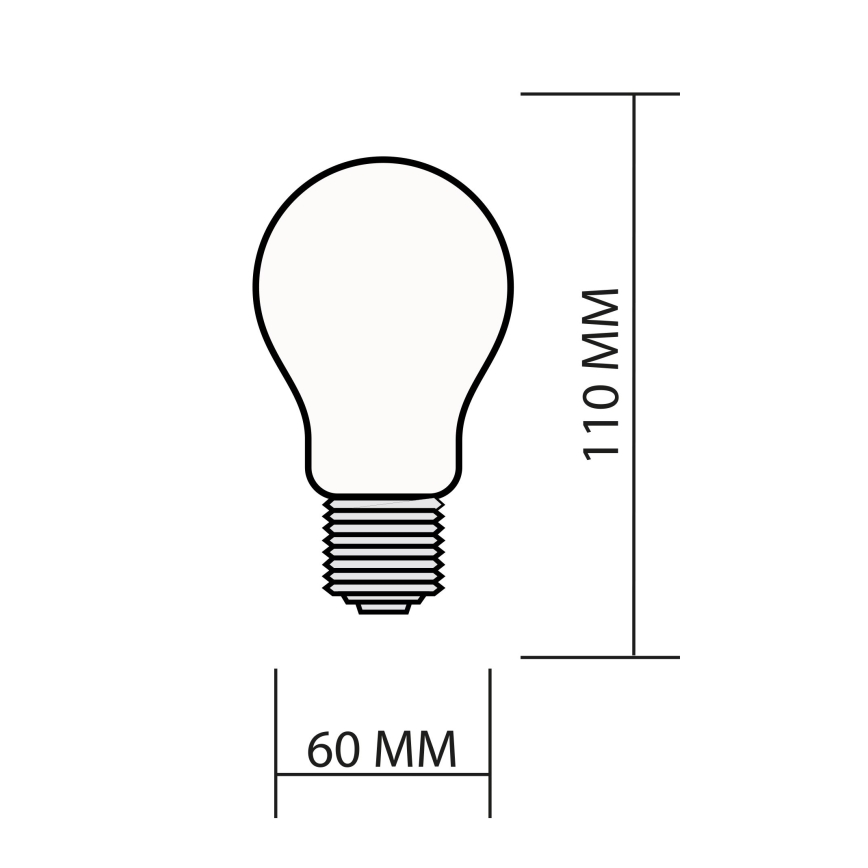 LED RGBW Aptumšojama spuldze SMART A60 E27/8,5W/230V 4000K + tālvadības pults