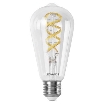 LED RGBW Aptumšojama spuldze SMART+ FILAMENT EDISON ST64 E27/4,8W/230V 2700-6500K Wi-Fi - Ledvance