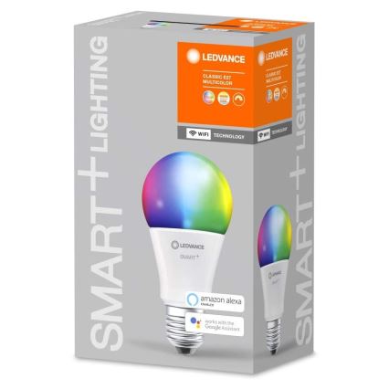 LED RGBW Aptumšojama spuldze SMART+ E27/9,5W/230V 2700K-6500K Wi-Fi - Ledvance