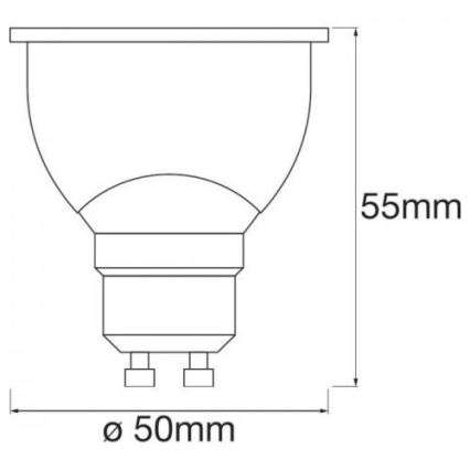 LED RGBW Aptumšojama spuldze SMART+ GU10/5W/230V 2700K-6500K Wi-Fi - Ledvance