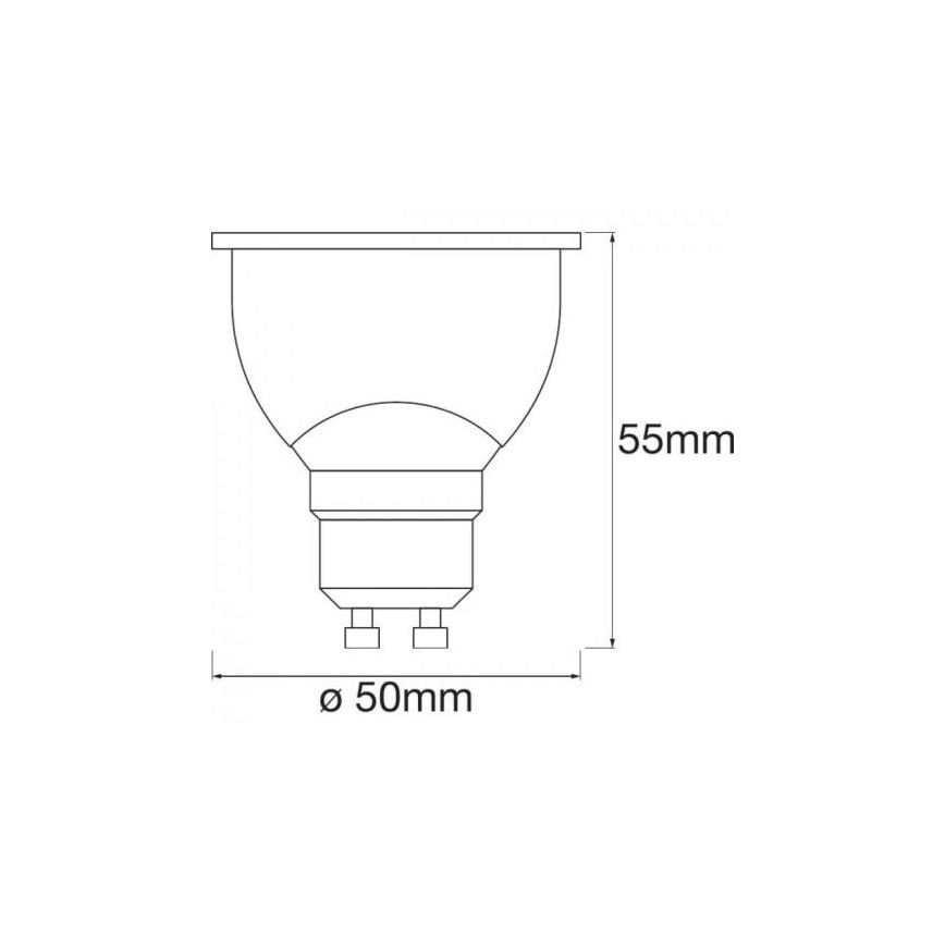 LED RGBW Aptumšojama spuldze SMART+ GU10/5W/230V 2700K-6500K Wi-Fi - Ledvance
