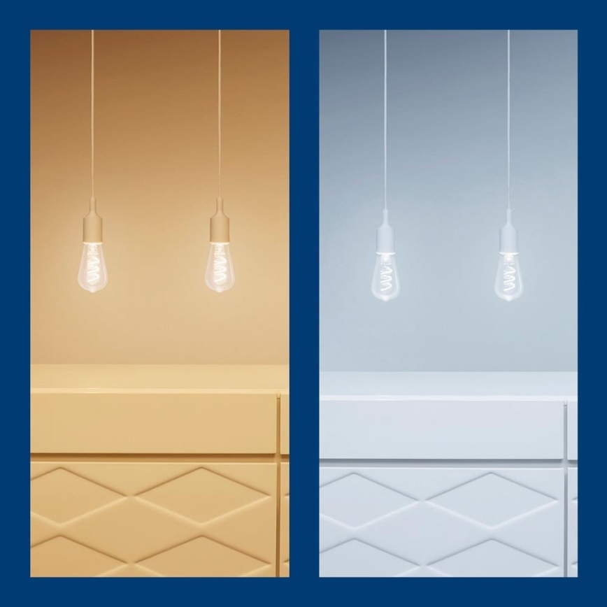 LED RGBW Aptumšojama spuldze ST64 E27/6,3W/230V 2200-6500K Wi-Fi - WiZ