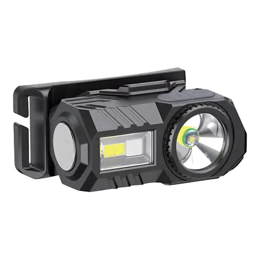 LED RGBW Aptumšojama uzlādējams galvas lampa USB LED/3W/5V IP43 190 spīdīgs 24 h 750 mAh
