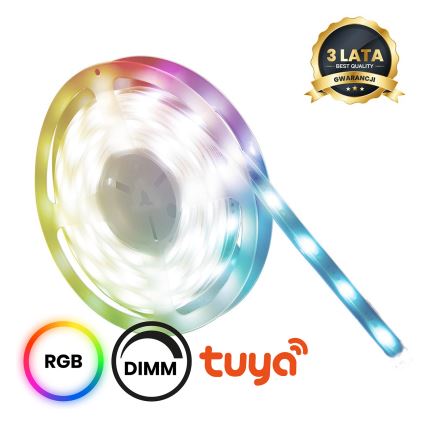 LED RGBW Aptumšojama vannas istabas josla LED/12,5W/12V IP65 5m Wi-Fi Tuya