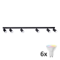 LED RGBW Aptumšojams punktveida gaismeklis ANGIE 6xGU10/6,5W/230V 2700-6500K