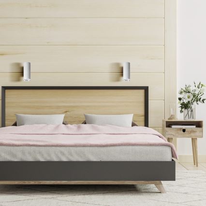 LED RGBW regulējams vannas istabas sienas gaismeklis TURYN 1xGU10/4,8W/230V 3000K IP44 balts + tālvadība