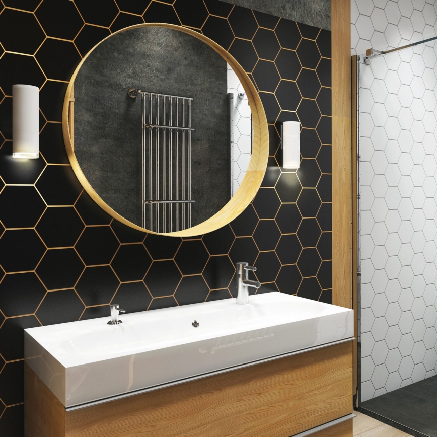 LED RGBW regulējams vannas istabas sienas gaismeklis TURYN 1xGU10/6W/230V 3000K IP44 balts + tālvadība