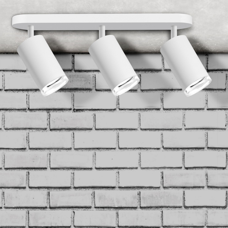 LED RGBW ar regulējamu spilgtumu vannas istabas punktveida gaismeklis TURYN 3xGU10/6W/230V 3000K Wi-Fi IP44 balts