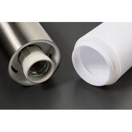 LED RGBW dimmējams āra sienas gaismeklis LIVIA 1xE27/6,5W/230V 2700-6500K Wi-Fi IP44 sudraba