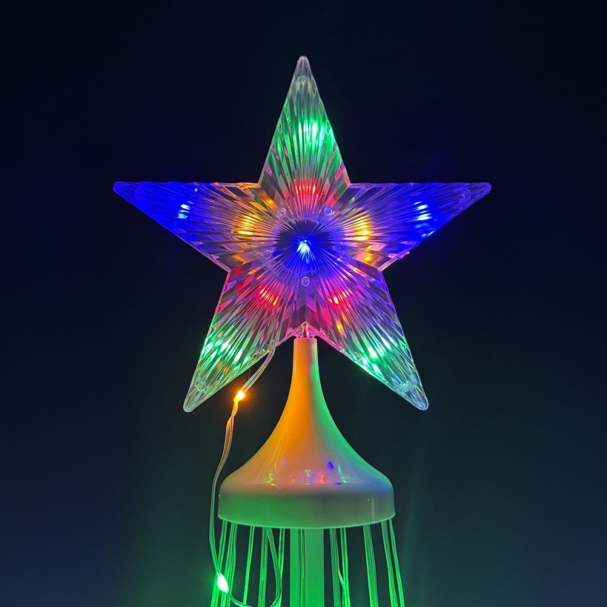 LED RGBW ar regulējamu spilgtumu āra Ziemassvētku dekorācija LED/4W/230V 180 cm IP44 egle + tālvadība